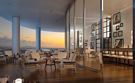Club room terrace - intercoastal - The Ritz-Carlton Residences