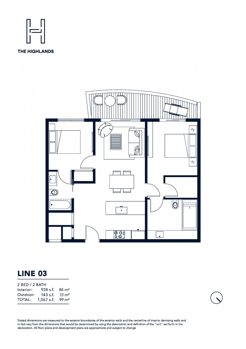 Floor Plan Model 03 Line03 Atthe Highlands North Miami