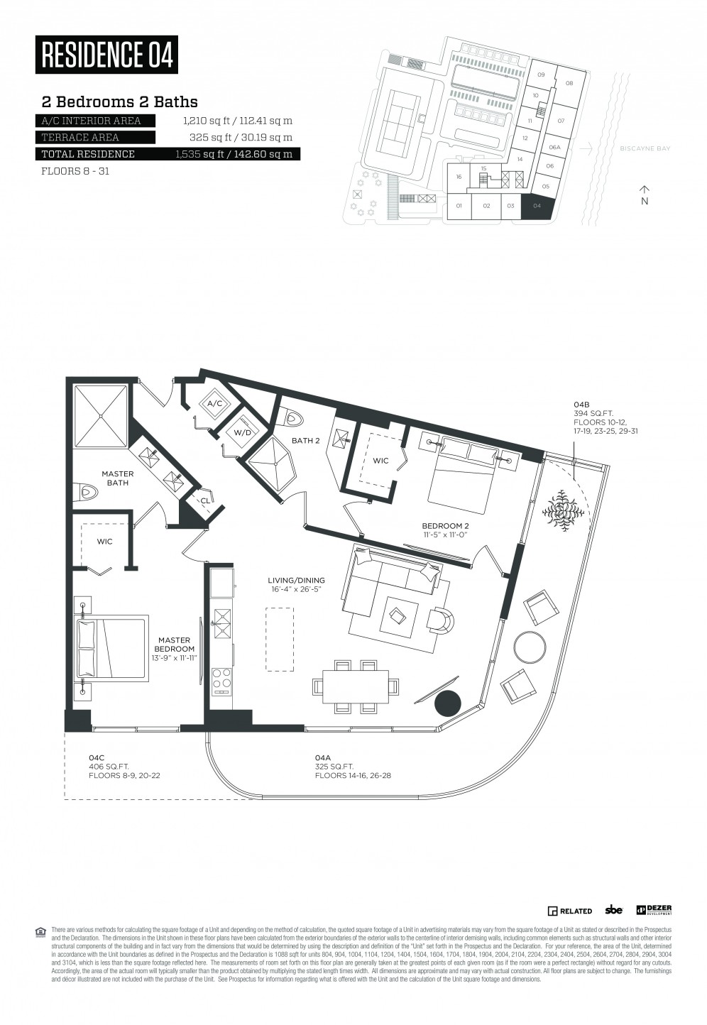 Floor Plan Model Res04 Linet04 Athyde Midtown Miami